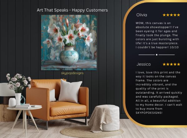 Amaryllis Blossoms Art