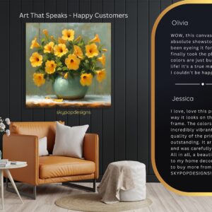 Yellow Petunia Pot Art