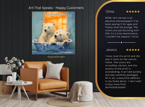 Bear Bath Time Art