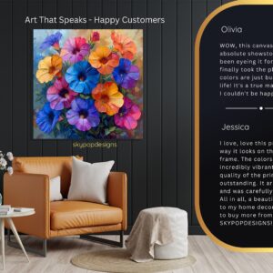 Petunia Garden Art