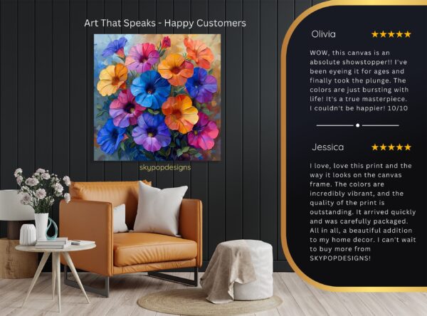 Petunia Garden Art