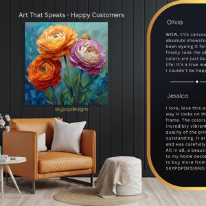 Ranunculus Blooms Art