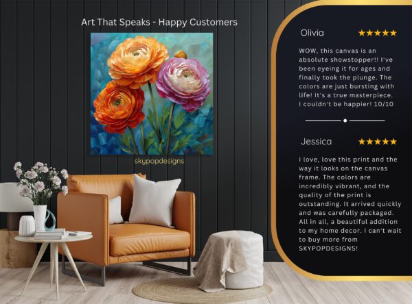 Ranunculus Blooms Art