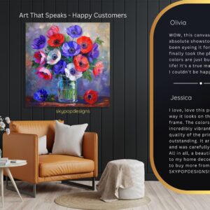 Anemone Bouquet Art