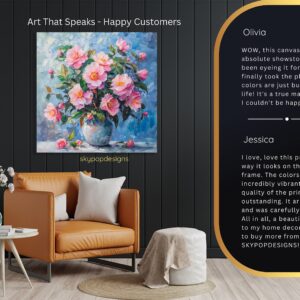 Camellia Vase Art