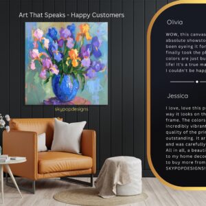 Iris Bouquet Art