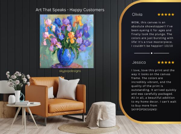 Iris Bouquet Art