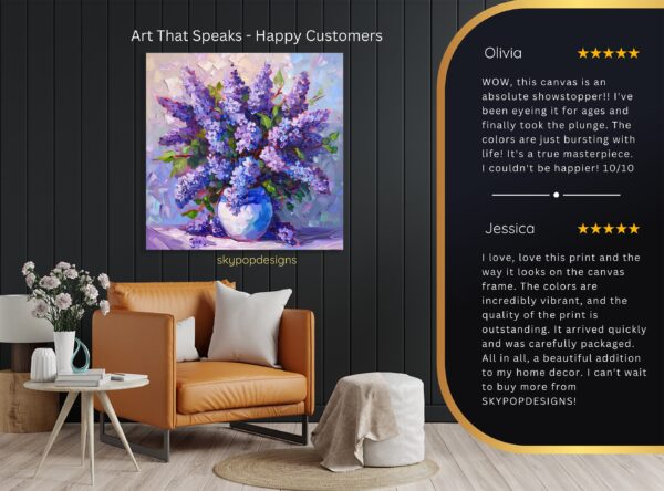 Lilac Bouquet Art