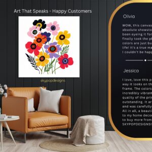 Anemone Floral Bouquet Art