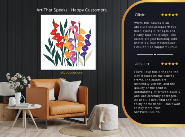 Gladiolus Garden Art