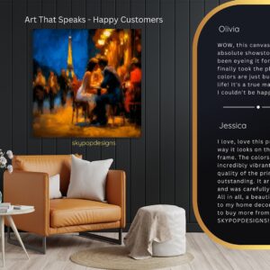 Parisian Romance Cafe Art