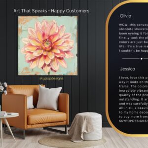 Dahlia Garden Art