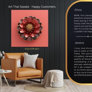Dahlia Bloom Art