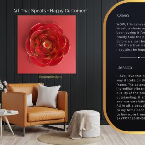 Red Bloom Art