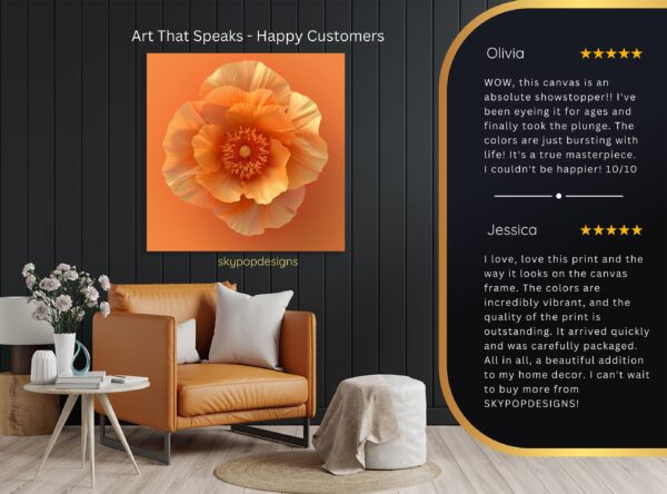 Orange Poppy Art