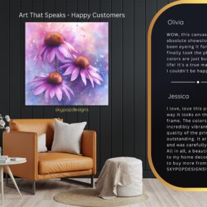 Coneflower Blooms Art
