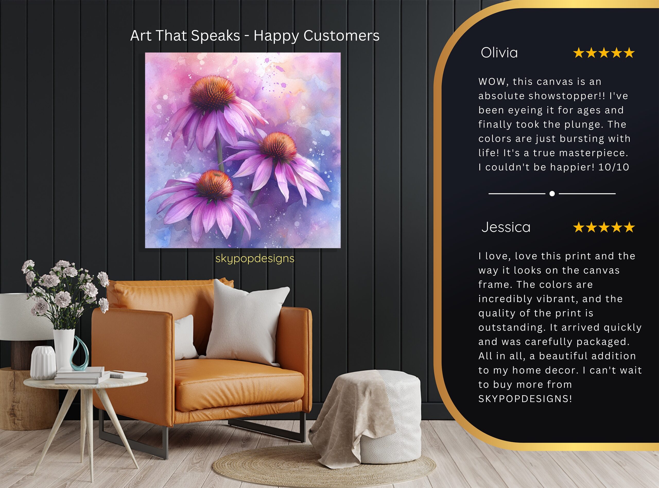 8.jpg Coneflower Blooms Art