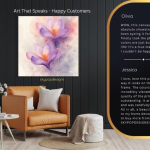 Crocus Blooms Art