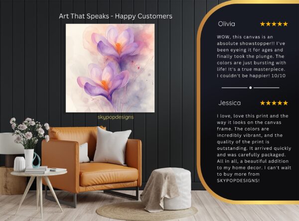 Crocus Blooms Art