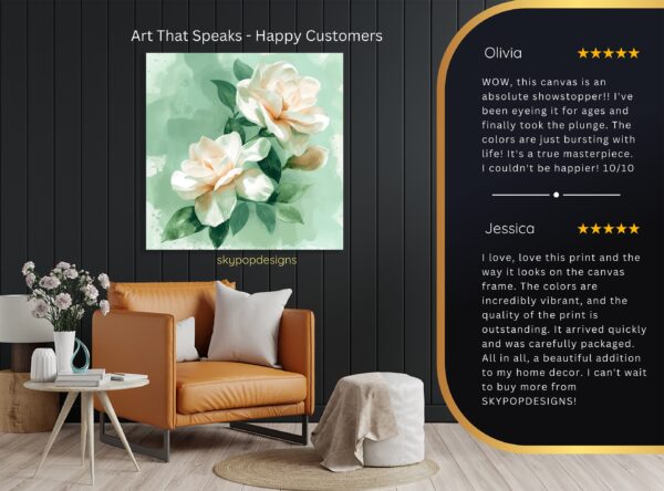 Gardenia Blooms Art