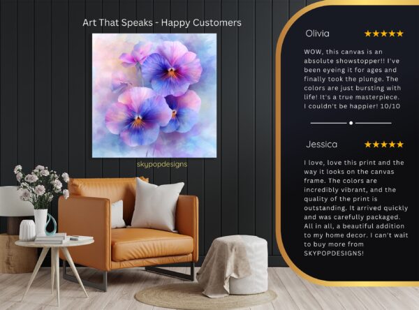 Pansy Bloom Art
