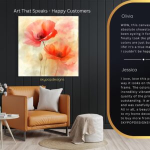 Poppy Flower Art