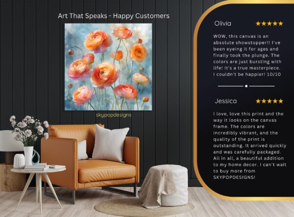 Ranunculus Blooms Art