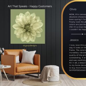 Dahlia Bloom Art