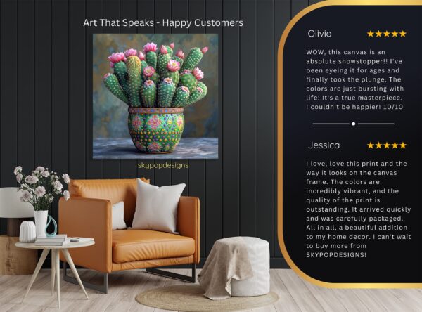 Cactus Flower Art