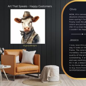 Cowboy Highland Cow Art