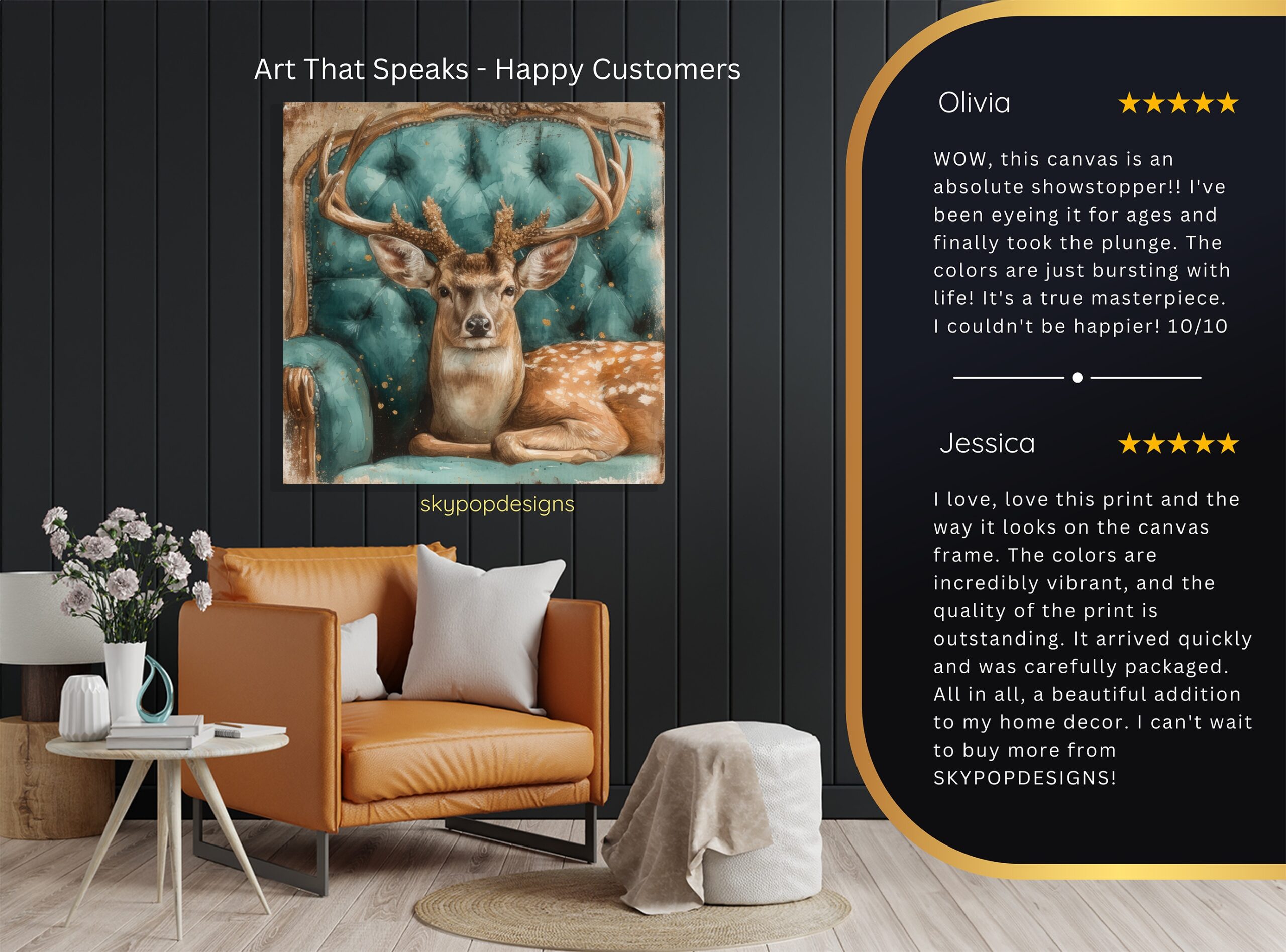 8.jpg Deer Art