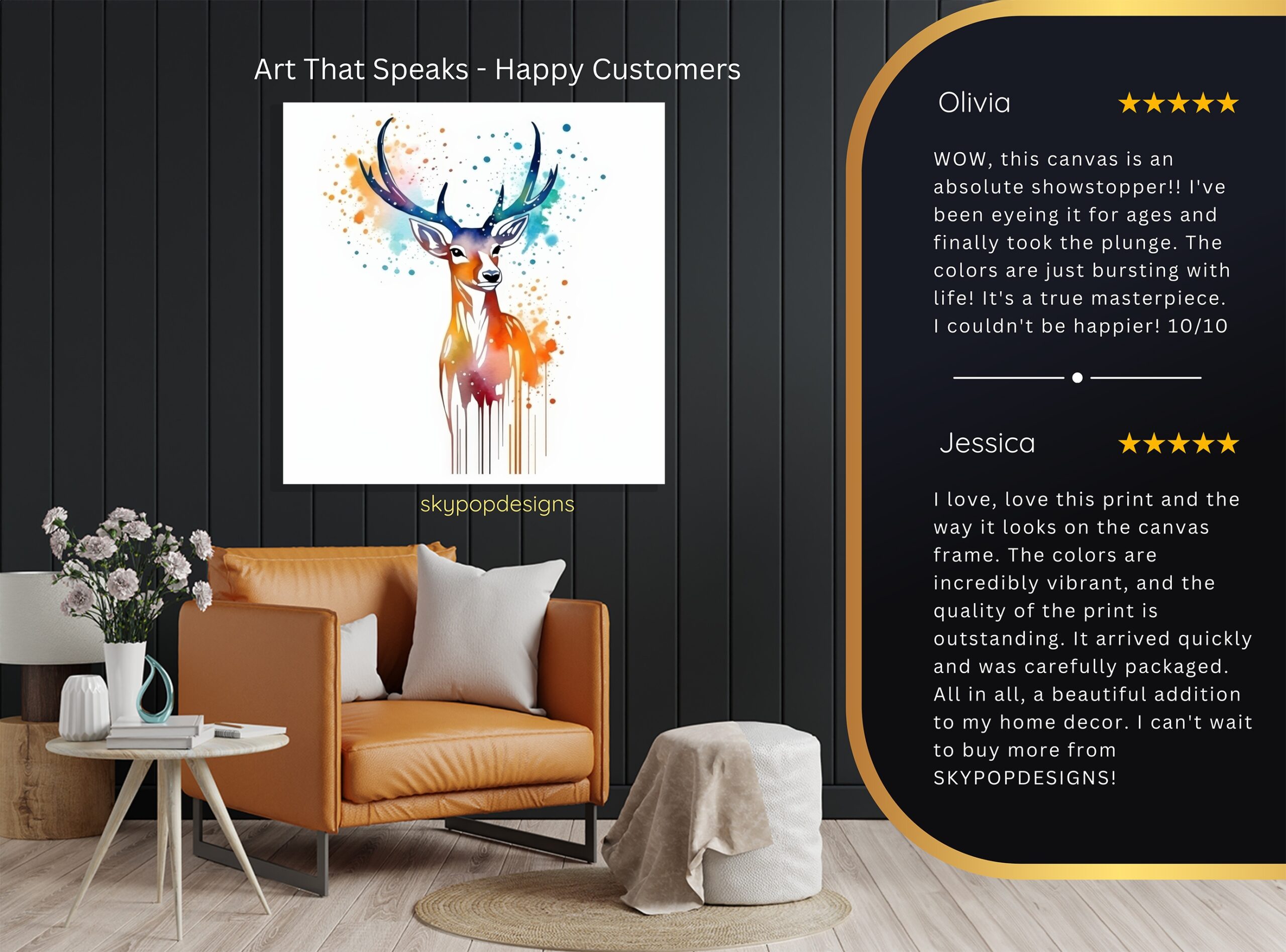 8.jpg Deer Art