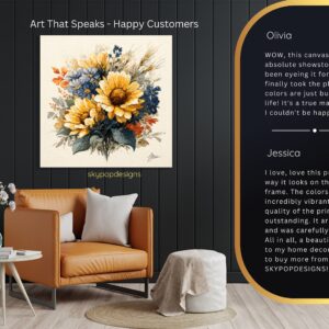 Sunflower Bouquet Art