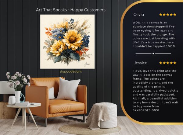 Sunflower Bouquet Art