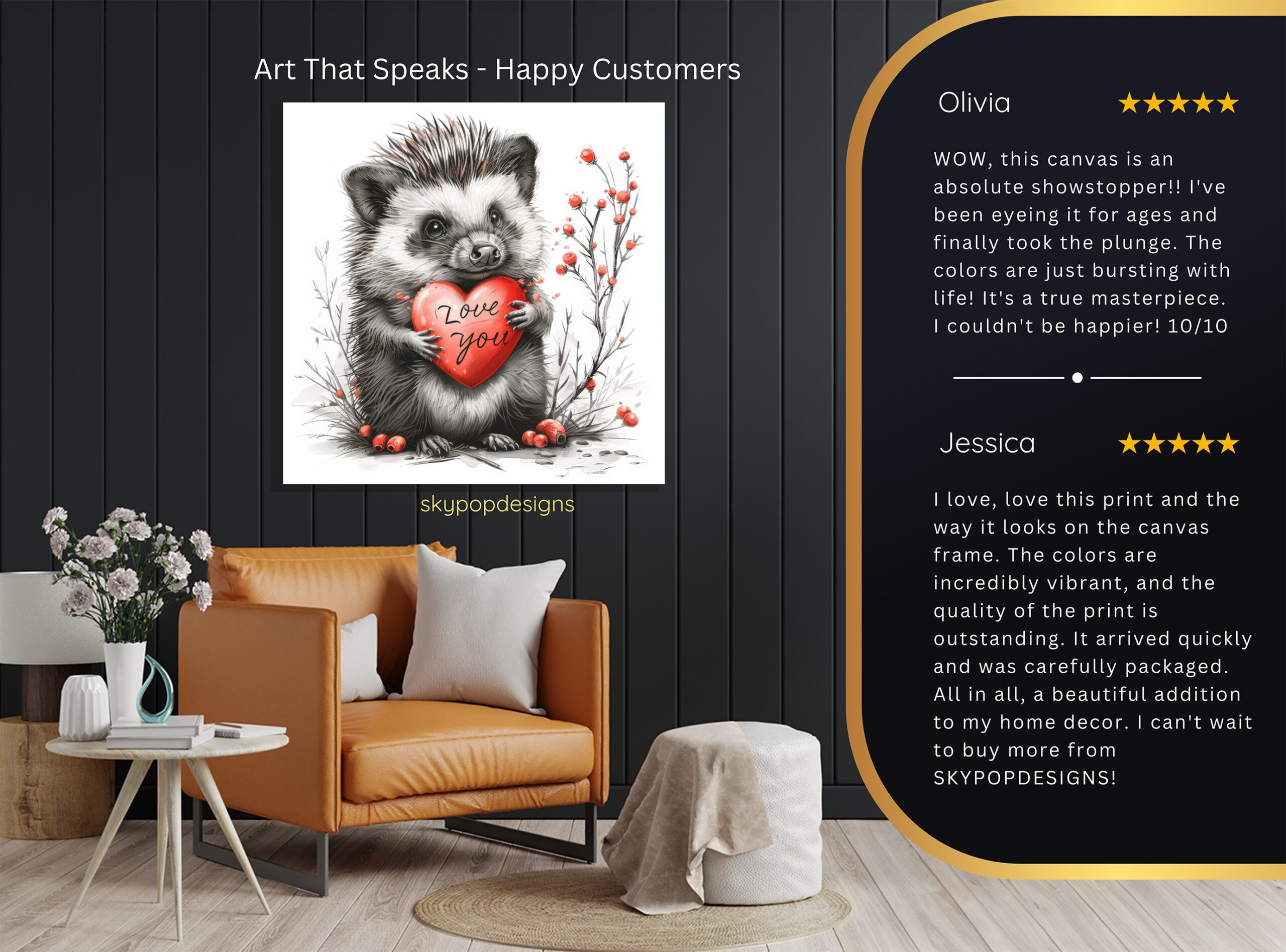 8.jpg Hedgehog Love Heart Art