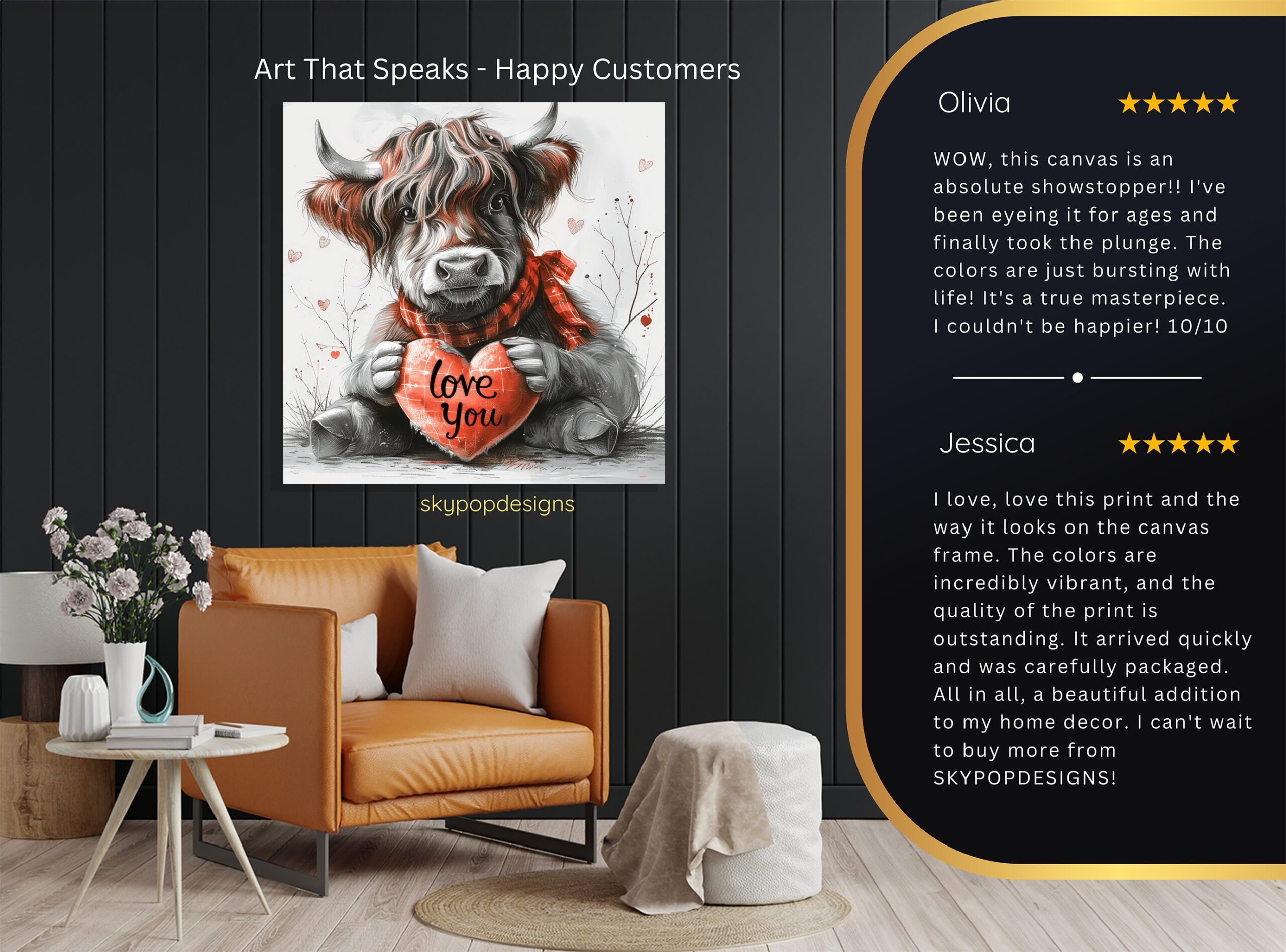 8.jpg Highland Cow Art