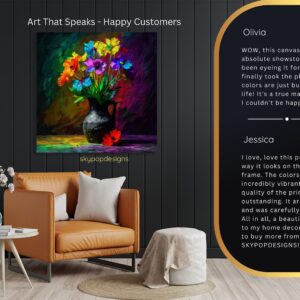 Vibrant Floral Bouquet Art