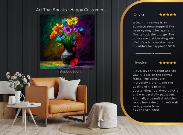 Vibrant Floral Bouquet Art