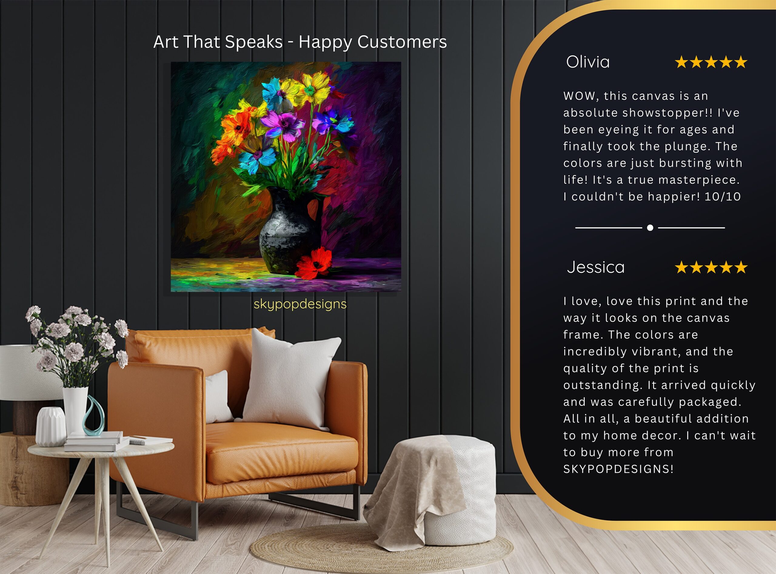8.jpg Vibrant Floral Bouquet Art