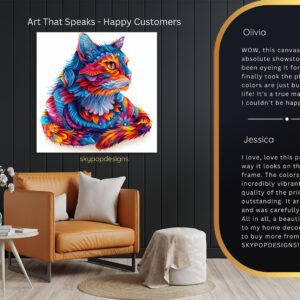 Psychedelic Cat Art