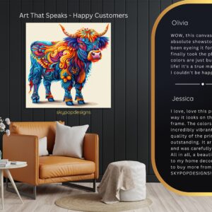 Highland Cow Art