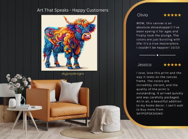 Highland Cow Art