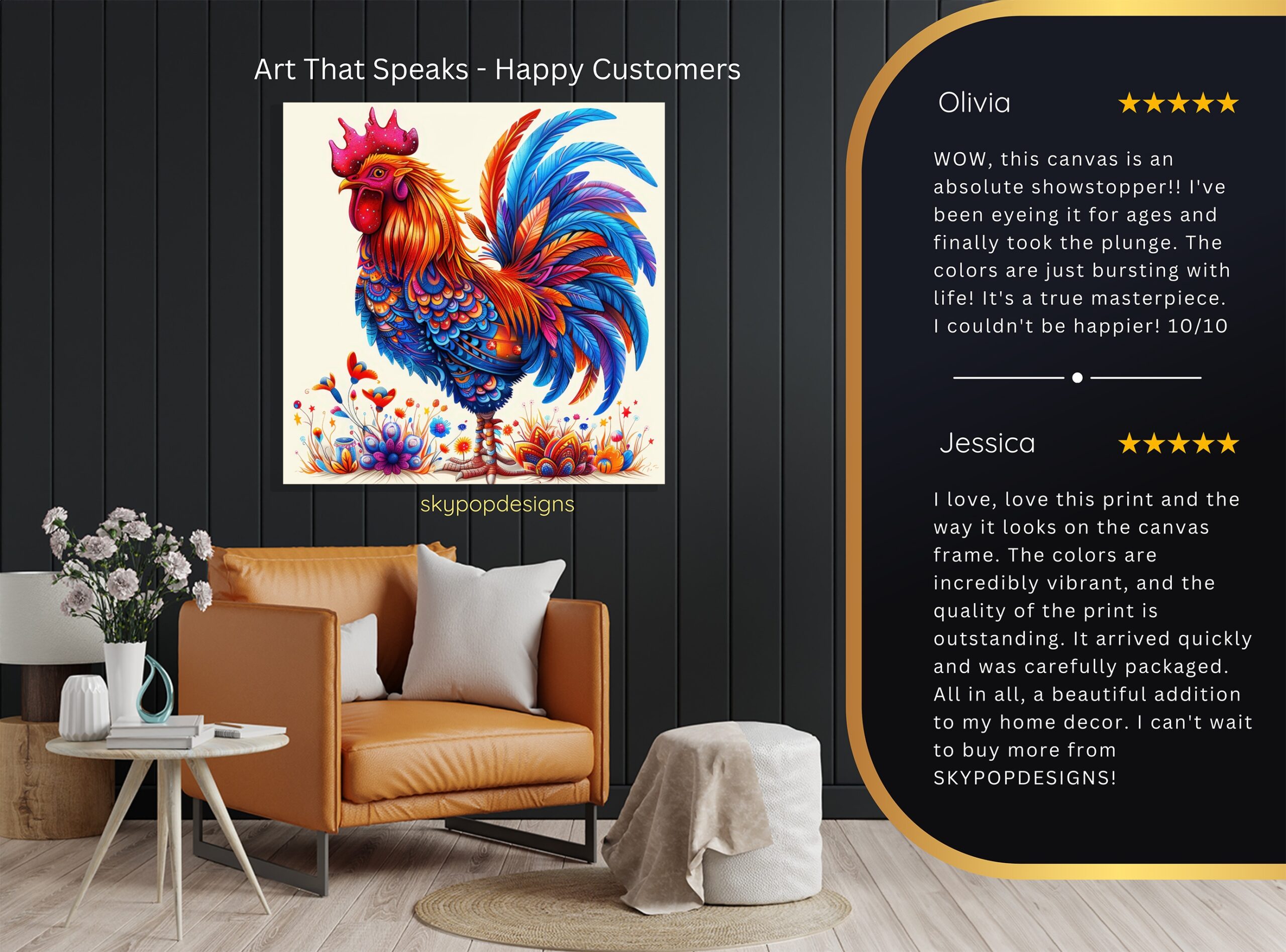 8.jpg Rooster Art