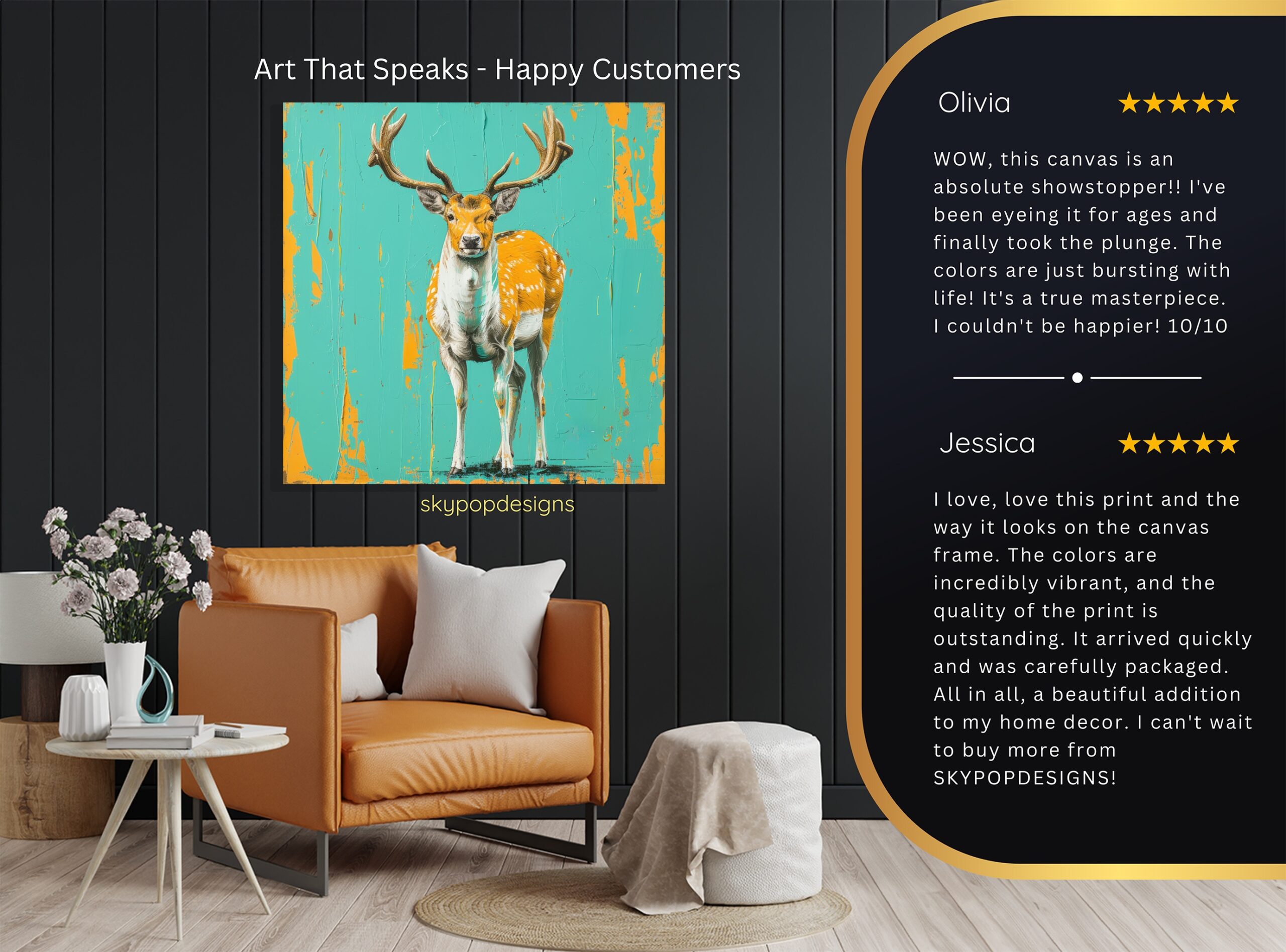 8.jpg Deer Art