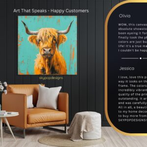 Highland Cow Art
