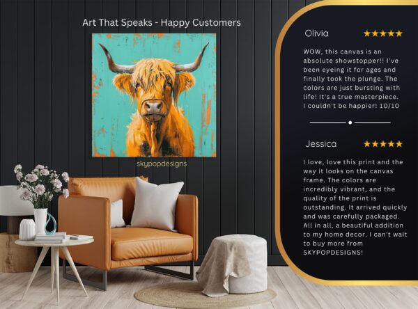 Highland Cow Art