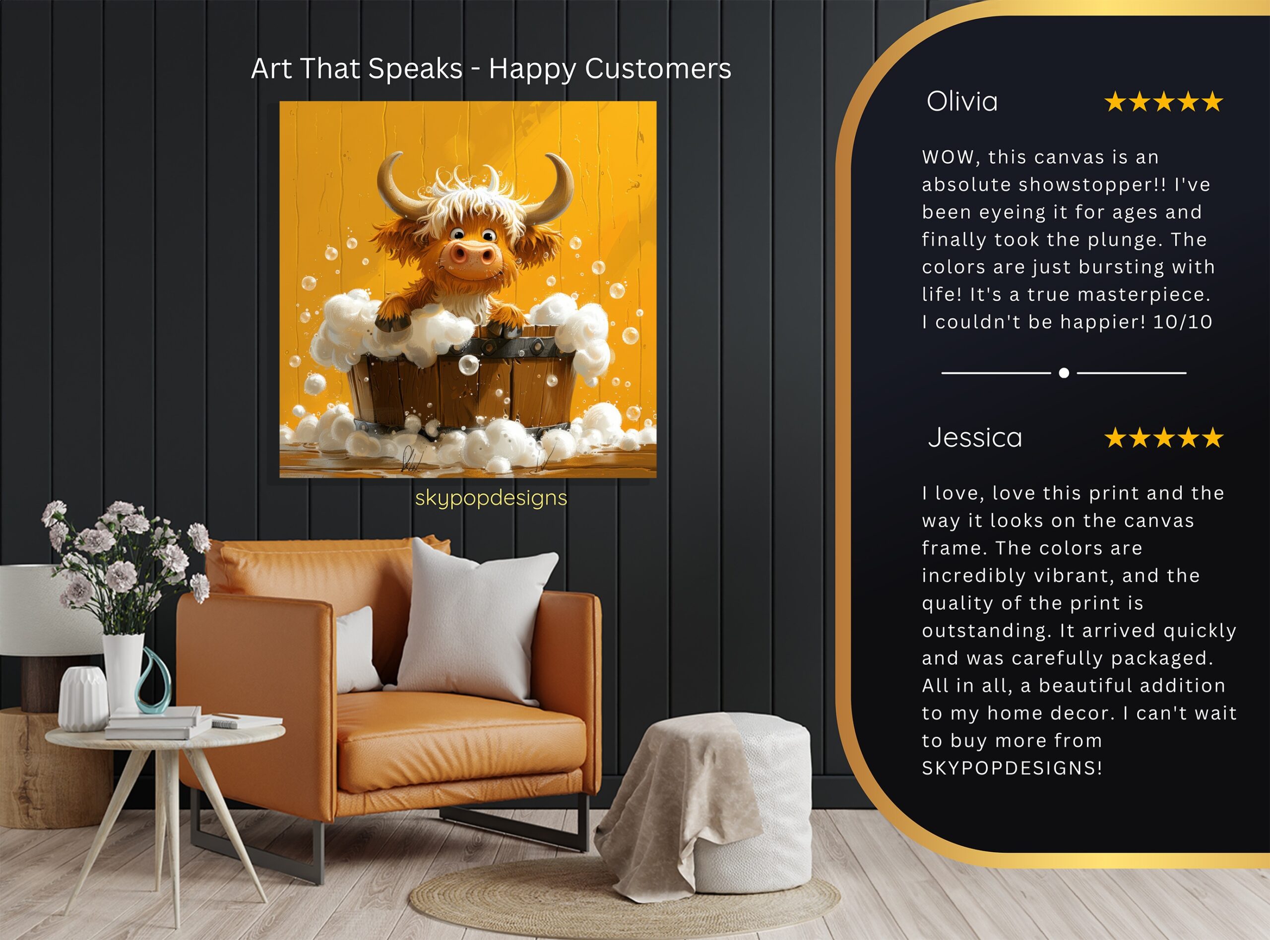 8.jpg Highland Cow Art
