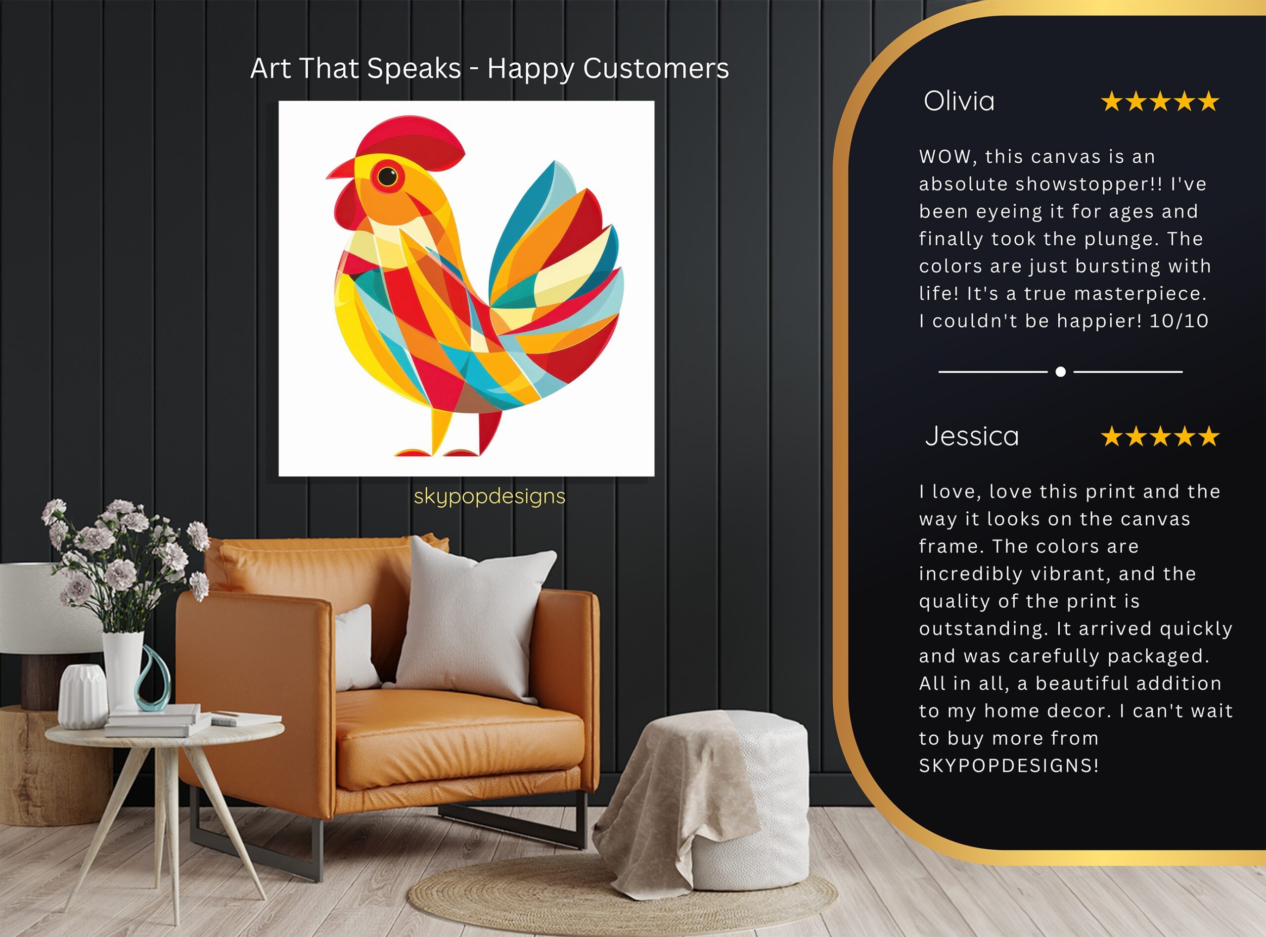 8.jpg Rooster Art