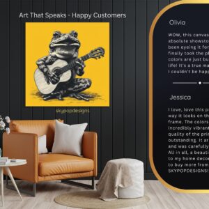 Frog Guitarist Art
