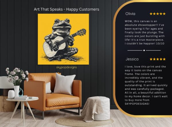 Frog Guitarist Art
